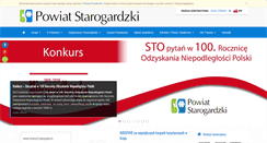 Desktop Screenshot of powiatstarogard.pl