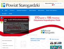 Tablet Screenshot of powiatstarogard.pl