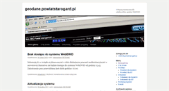 Desktop Screenshot of geodane.powiatstarogard.pl