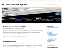 Tablet Screenshot of geodane.powiatstarogard.pl