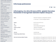 Tablet Screenshot of bip.powiatstarogard.pl